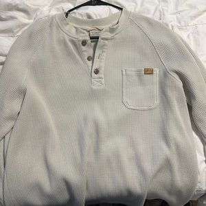 LL Bean waffle thermal shirt & Abercrombie and Fitch thermal